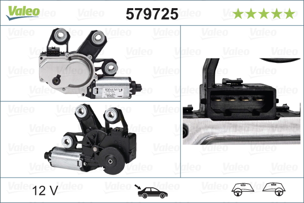 Picture of VALEO - 579725 - Wiper Motor (Window Cleaning)